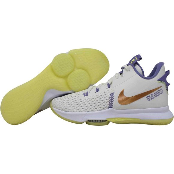 Nike LeBron Witness V Summit White/MTLC Bronze-White- NIB - Picture 2 of 6